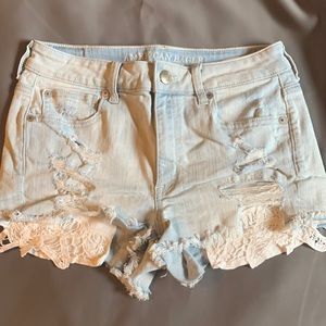 American Eagle HI-Rise Shortie Shorts